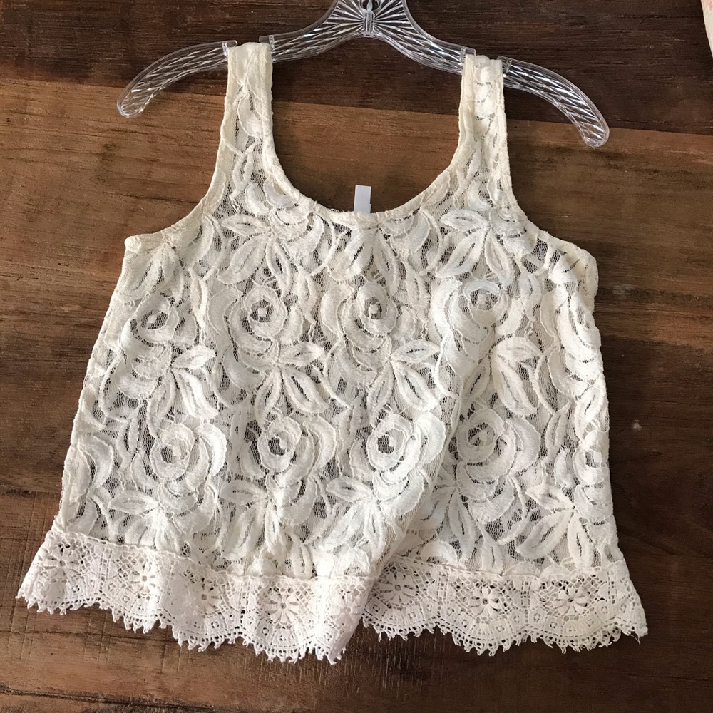 Off-White Lace tank top